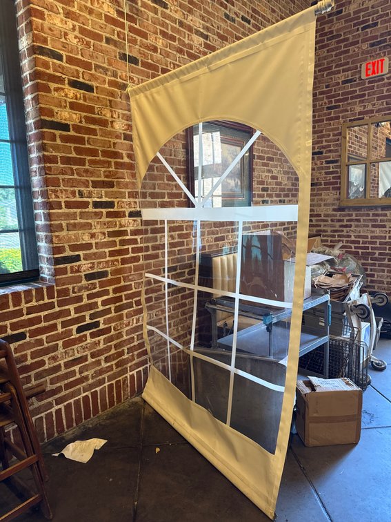 Cathedral Window Clear Tent Sidewall Panel