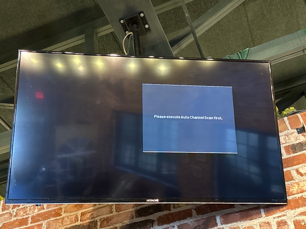 Hitachi Flat Panel 55” Television Monitor