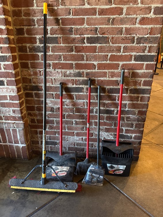 Janitorial Brooms & Dustpans