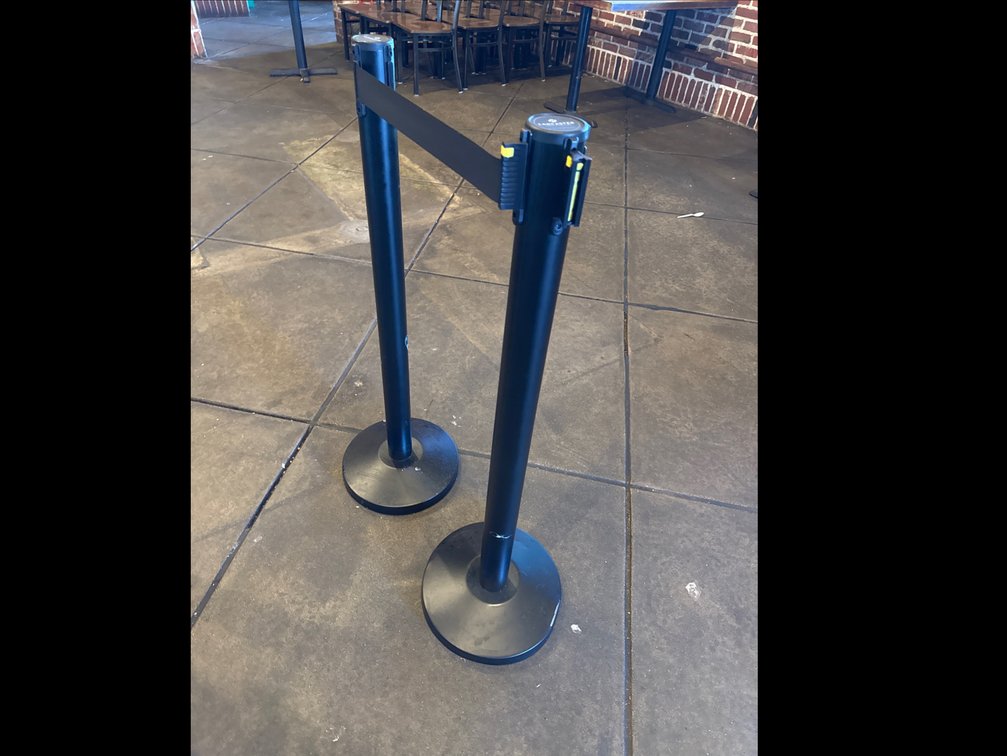 Lancaster Table & Seating Retractable Belt Stanchions (2)