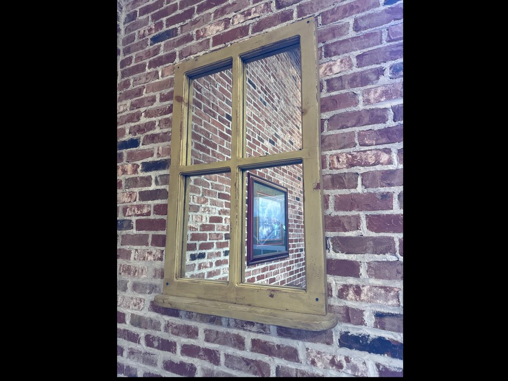 Window Pane Style Wall Mirror