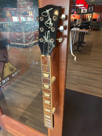 Image for KISS Guitar Neck Door Handle, Signed by Gene and Paul of KISS
