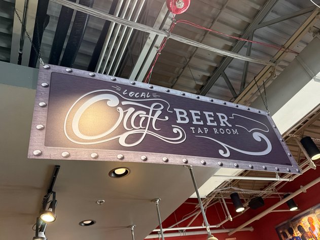 Image for Local Craft Beer Tap Room Suspended Sign - Foam Core
