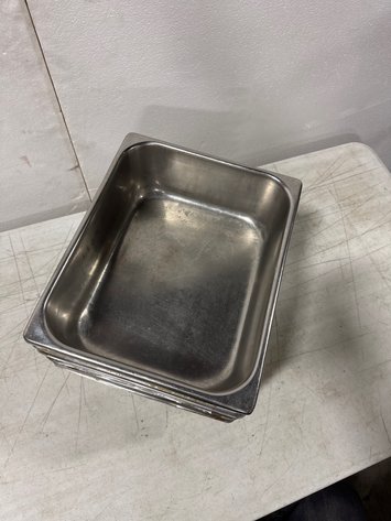 Image for (7) Commercial Stainless Steel Hotel Pans 12.5