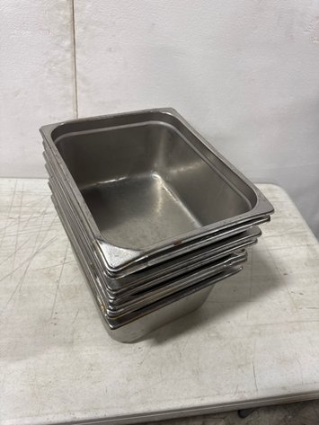 Image for (7) Stainless Steel Hotel Pans 10