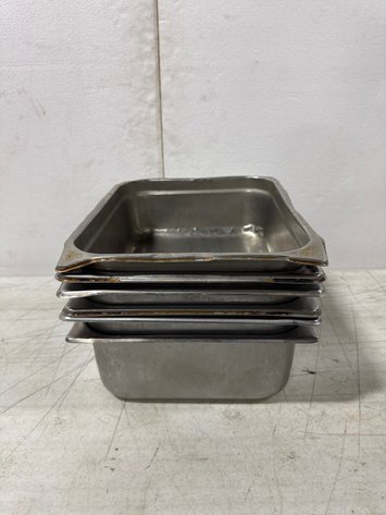 Image for (6) Stainless Steel Steam Table Hotel Pans 12
