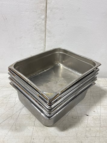 Image for (6) Stainless Steel Steam Table Hotel Pans 12