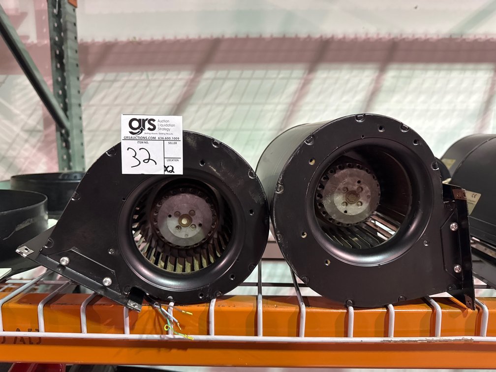 (2) Ecofit Double Inlet Centrifugal Fan Blower