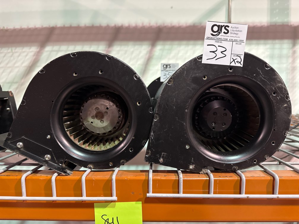 (2) Ecofit Double Inlet Centrifugal Fan Blower