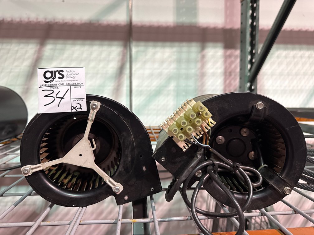 (2) Ecofit Double Inlet Centrifugal Fan Blower