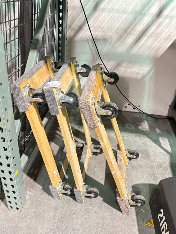 (3) 4-Wheel Dollies