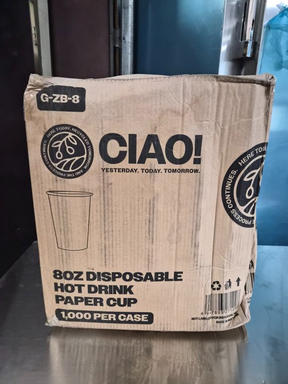 8 oz Disposable Hot Drink Paper Cups