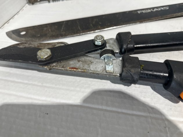 Image for Fiskars Extendable Loppers, Machete, and Bow Saw