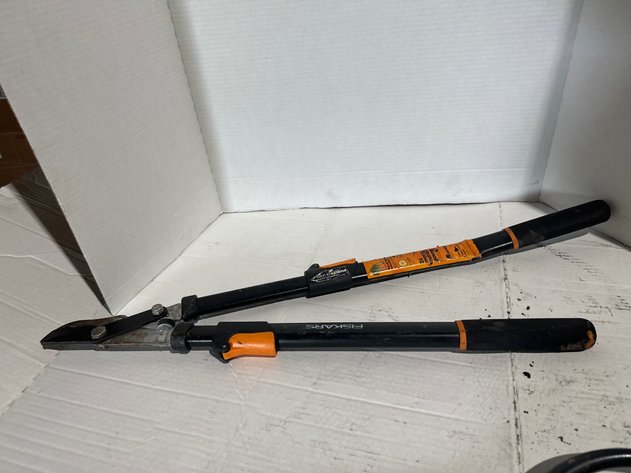 Image for Fiskars Extendable Loppers, Machete, and Bow Saw
