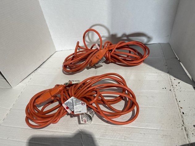 Image for Orange and Lighted Blue Extension Cords