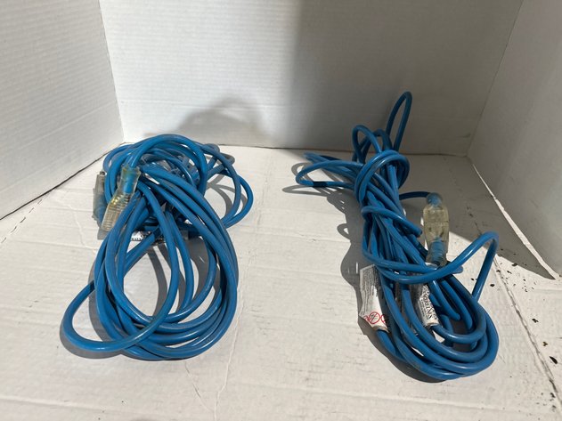 Image for Orange and Lighted Blue Extension Cords