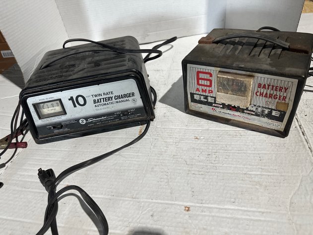 Image for (2) Schumacher 10A SE-40MA & 6A WS86 Battery Chargers