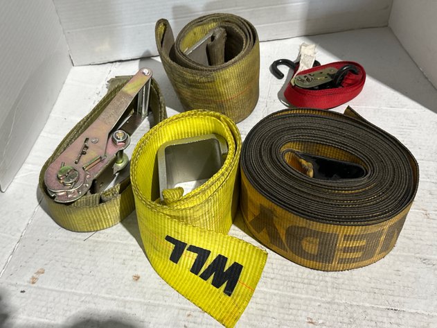 Image for Heavy Duty Cargo Control Ratchet Tie-Down Straps