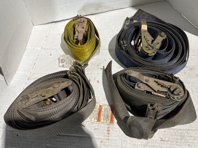 Image for Heavy Duty Cargo Control Ratchet Tie-Down Straps