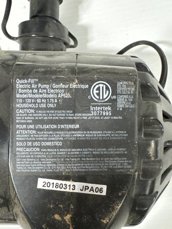 Image for 2 Intex Quick-Fill Electric Air Pumps