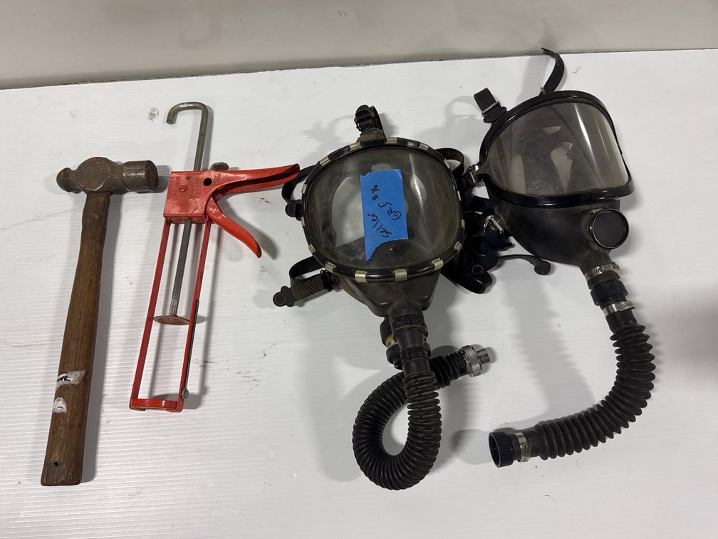 Full-Face Respirators, Ball-Peen Hammer & Caulking Gun Lot