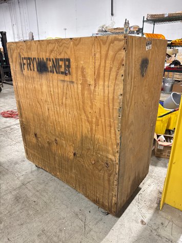 Image for Fry-Wagner 3-Shelf Rolling Plywood Storage Crate Cart