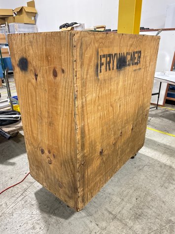 Image for Fry-Wagner 3-Shelf Rolling Plywood Storage Crate Cart