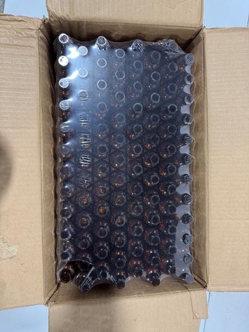 Image for Gerresheimer 84588100001 2oz Amber Boston Round Bottles
