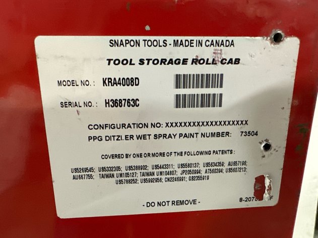 Image for Snap-on KRA4008D Tool Storage Roll Cabinet