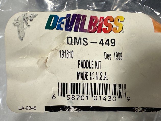 Image for DeVilbiss QMS-449 Paddle Kits