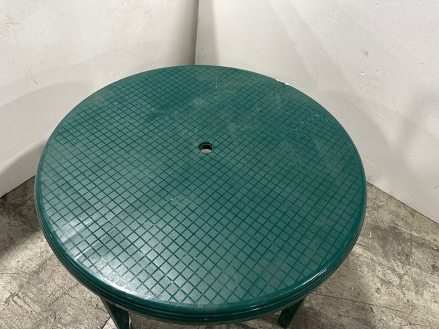 Image for 5-Piece Green Plastic Resin Patio Set