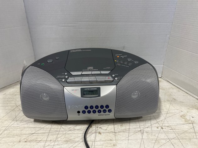Image for 2 Sony CD Radio Cassette Boomboxes