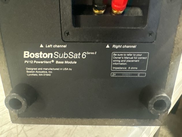 Image for Boston Acoustics SubSat 6 Series II 2.1 Speaker System