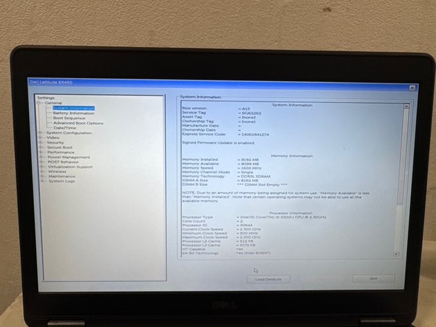 Image for Dell Latitude E5450 Laptop i5-5300U 8GB RAM 500GB HDD
