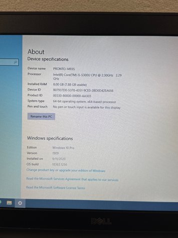 Image for Dell Latitude E5450 Laptop Intel Core i5-5300U 8GB RAM