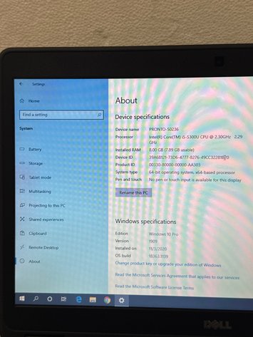 Image for Dell Latitude E5450 Laptop i5-5300U 8GB RAM 465GB Win10 Pro