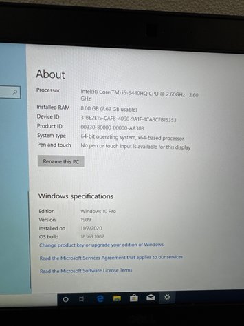 Image for Dell Latitude E5470 Laptop i5-6440HQ 8GB RAM