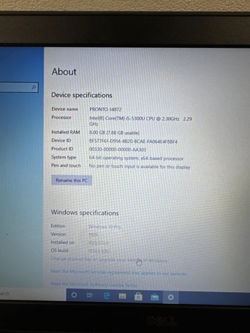 Image for Dell Latitude E5450 Laptop Core i5-5300U 8GB RAM Windows 10 Pro