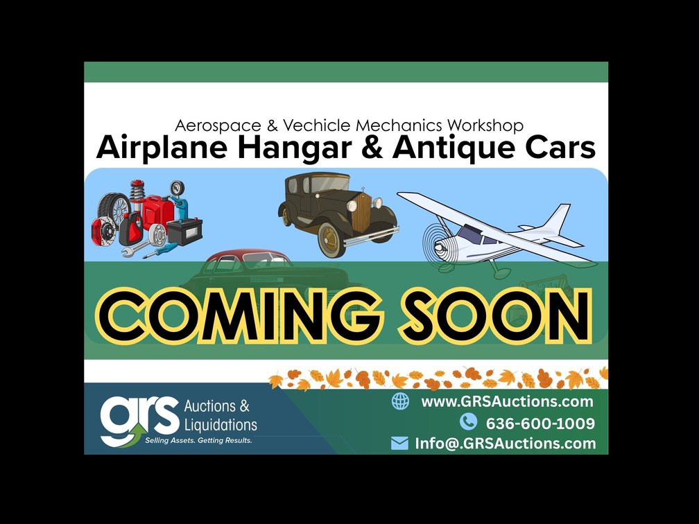 Image for Airplane Hangar & Antique Cars - Online Auction St. Louis