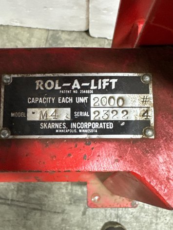 Image for Rol-A-Lift M4 2,000 lb Hydraulic Machinery Mover