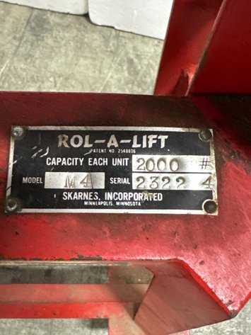Image for Rol-A-Lift M4 2,000 lb Hydraulic Machinery Mover
