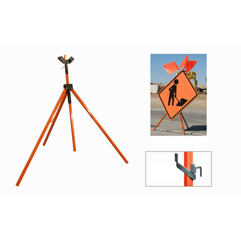 Image for Orange V-Head Folding Pipe Stand T155