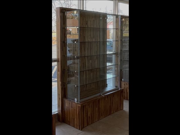 Image for (2) Wood & Glass Show Case