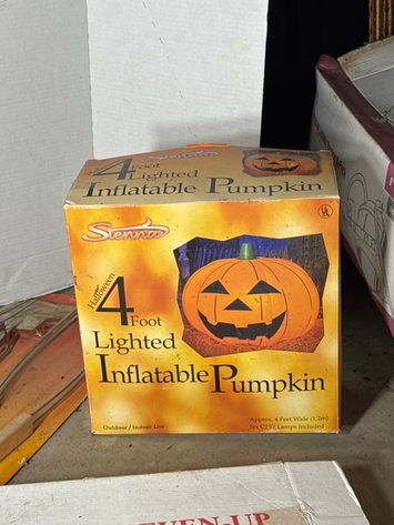 Image for Blue Gazing Ball, Inflatable Pumpkin, Seven-Up Mattress, BBQ Tools and More