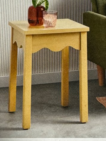 Image for Room Essentials Scalloped Wood Accent Table