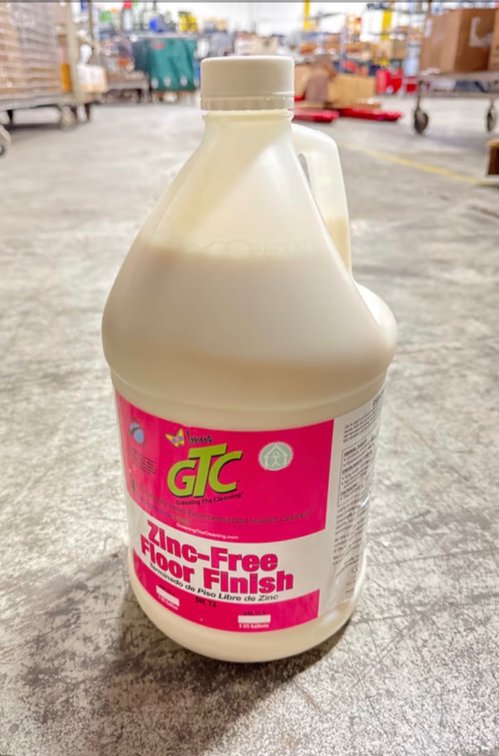 GTC Greening The Cleaning Zinc-Free Floor Finish - Case of (4) 1-Gallon Jugs
