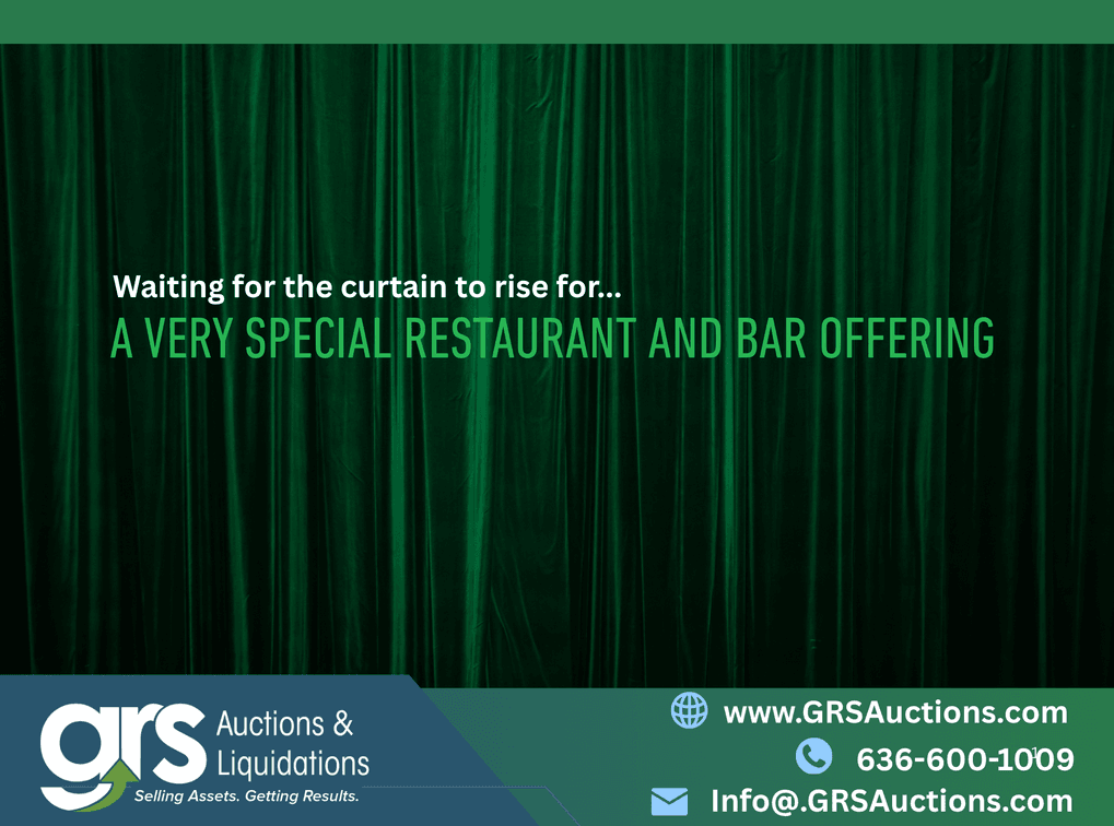 Image for Waiting for the curtain to raise on a very special restaurant and bar online auction!