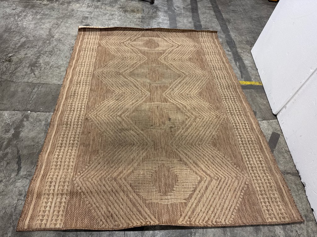 nuLOOM Cabana GBCB01A Geometric Flatweave Area Rug, 6'7" x 9'