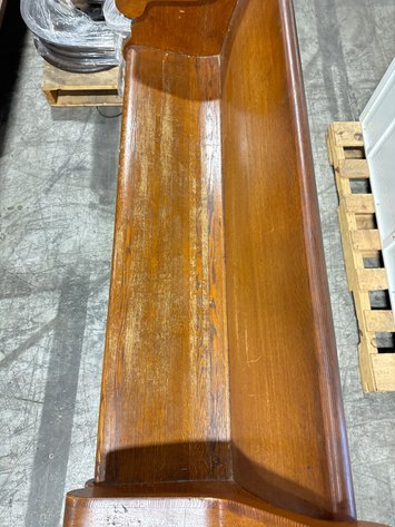 Image for Carved Wood Church Pew Bench