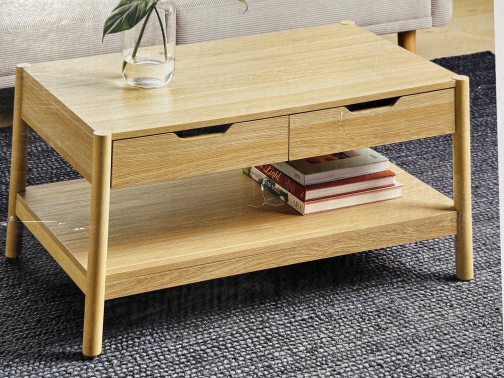 Room Essentials 2-Drawer Coffee Table with 1 Shelf
